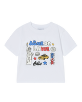 25FW WOMAN NY IMAGE CROP SHORT SLEEVE T-SHIRT WHITE