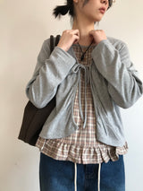 Haven Frill Check Blouse (2color)