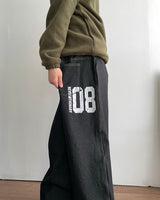 レボル レタリング デニムパンツ