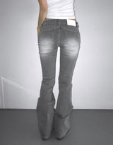 0459 cool grey washing jeans  