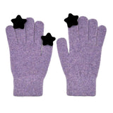 Star Wool Gloves [Purple]
