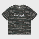 CAMO PATTERN BASIC LOGO CROP TEE_CHARCOAL