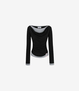 Tori Winter Draping Layered Top