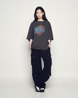 25FW バスケットボールピグメントショートスリーブTシャツ チャコール