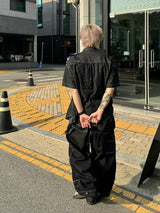 Stitch Dig Snap Wide Pants 2C