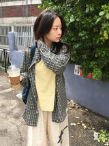 [unisex] サンキニオーバーフィトポケットチェックシャツ
