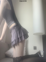 named strap frill skirt (3color)