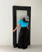 Double layer Shirring pants