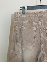Square pocket balloon fit corduroy pants