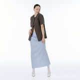 Rain stripe skirt(blue)