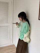 [unisex] Mado Cut Pintuck Wide Banding Bermuda Pants