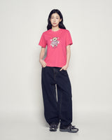 25FW WOMAN AC ベアハートショートスリーブ ホットピンク