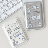 [Macsafe] ウィンターキャットマグセーフレザーカードウォレット