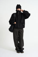 Heavy warm corduroy wide pants