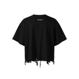 ATLU - Distressed - Tシャツ (ホワイト/ブラック)
