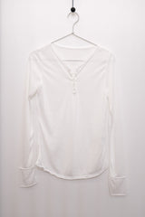 Hook Henry Neck Long Sleeve (Ivory)