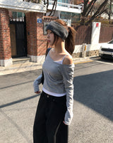 マコカラーレイヤード長袖Tシャツ
