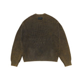 24FW SPRAY WASHING OVERSIZE KNIT BLACK