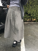 Preppy Vintage Check Skirt (2c)
