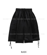 プレーダイアゴナルビッグカーゴバルーンバミューダパンツ