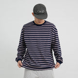 Lower stripe long sleeves 3color