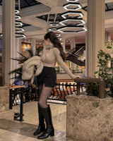 Wrap Mini Skirt