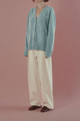 Nuts v-neck cardigan_skyblue