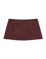 PIGMENT STAR MINI SKIRT(BURGUNDY)