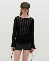 Loose Gauge Knit _ BLACK