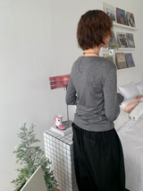 ルーブリンベーシックウール長袖Tシャツ（4c）