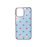 [MADE]blue love dot Standard Glass phonecase
