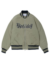 In-Holiday Varsity Jacket _Sand Beige