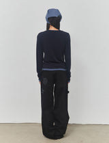 STAR LAYERED LONG SLEEVE - NAVY