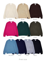 Hatchi Oversized Round Knit Sweater (10 colors)