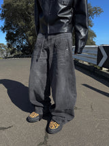 Leaf Pocket Crop レザージャケット 2C
