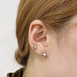 [SET] オーロラバタフライリボンピアス