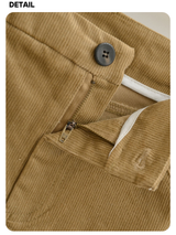 brown corduroy midi skirt