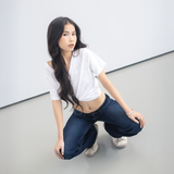 Tiberinus - Lily Jeans - Low-Rise Straight-Leg Jeans - Dark Blue - 23 cm Rise - 23.5 cm Leg Opening