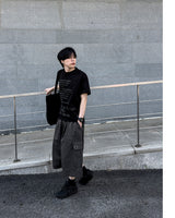 Aver Eyelet Cargo Bermuda Pants