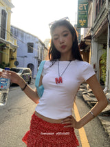 ストロベリープリーツミニスカート