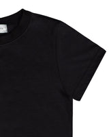 W Chest Logo Crop Short Sleeve Black