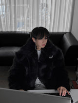 [Premium] ASCLO Western Buckle Fur Jacket