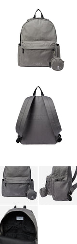 24FW ベーシックロゴ シンプルコットンバックパック カーキ