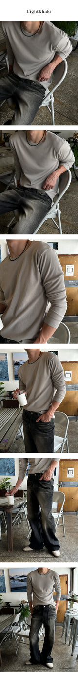 [F/W] Cutting golgi knit t-shirts (4color)