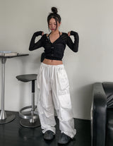 Lorna Pigment Nylon Double Cargo Pants