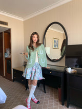 Santa Barbara Violet Floral Skirt