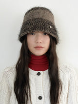 Hairy Bucket Hat - Brown
