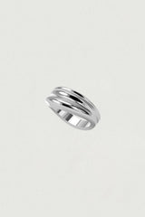 [925SILVER] ドレープウェーブフリルリング