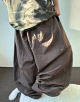 Down Circle Panel Nylon Balloon Pants 3color