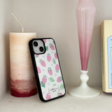 strawberry epoxy bumper case (white)